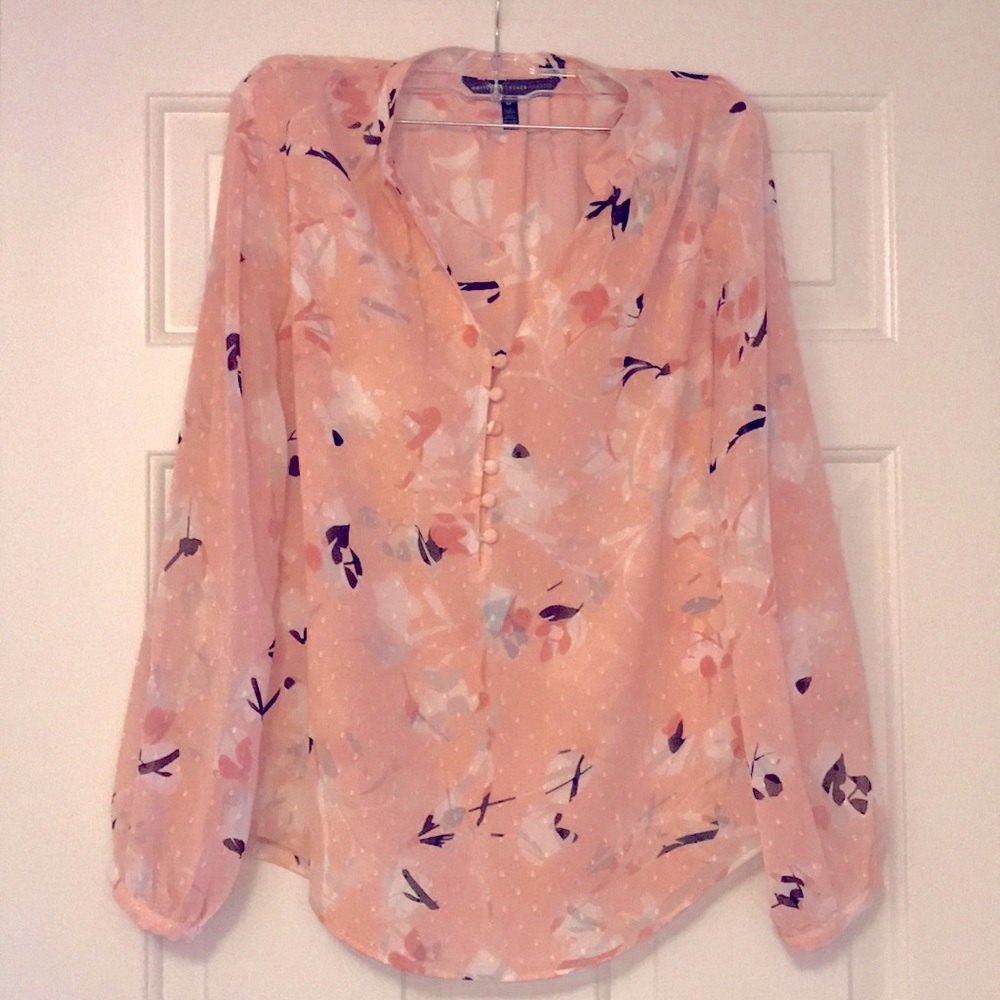White House Black Market Pink Dress Shirt